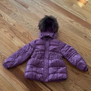 PURPLE WINTER JACKET GIRLS SIZE 4-5